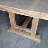 Farmhouse table / countryside natural solid wood