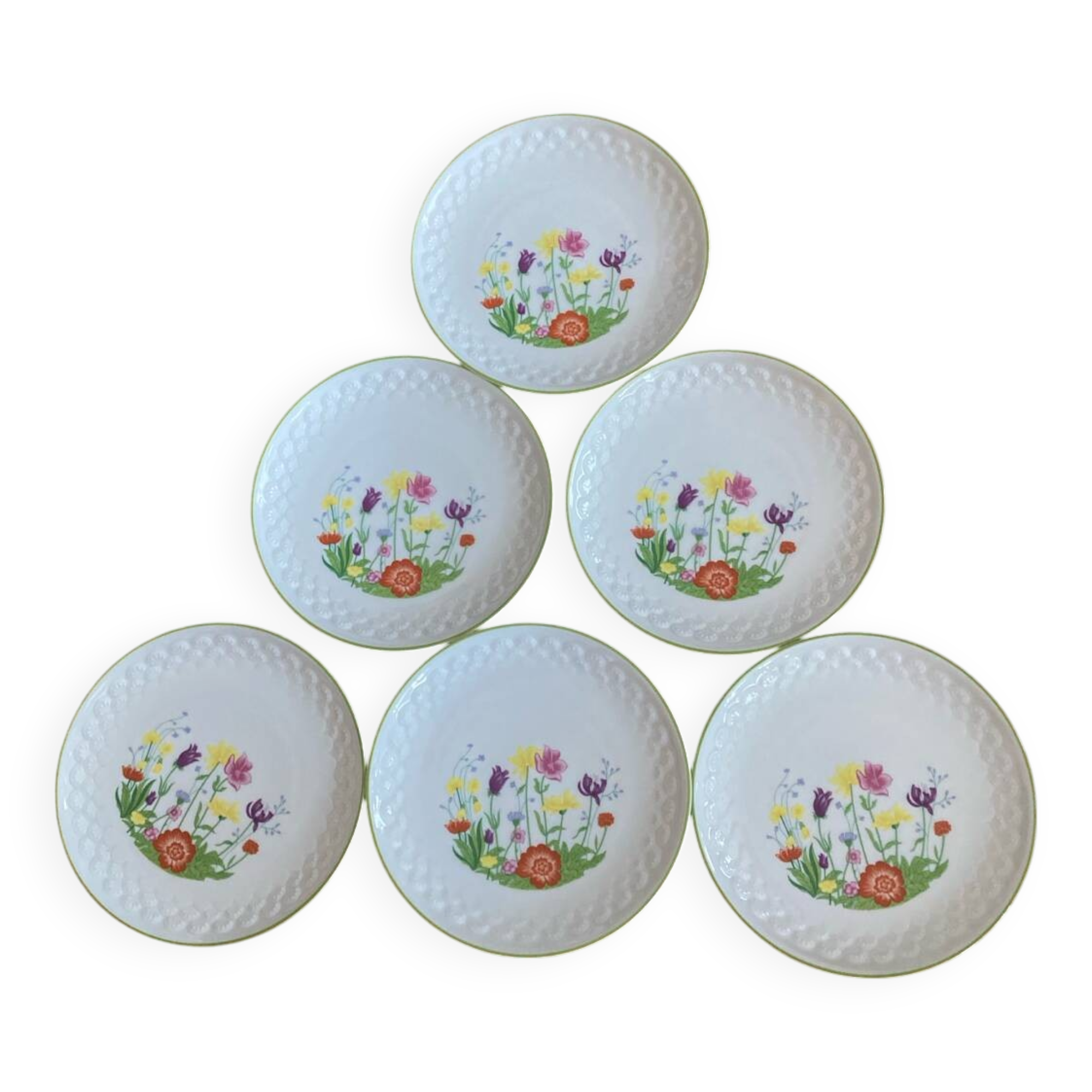 Hutschenreuther dessert plates with floral decoration