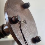 1940s floor lamp in turned wood