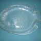 Vintage glass fish dish