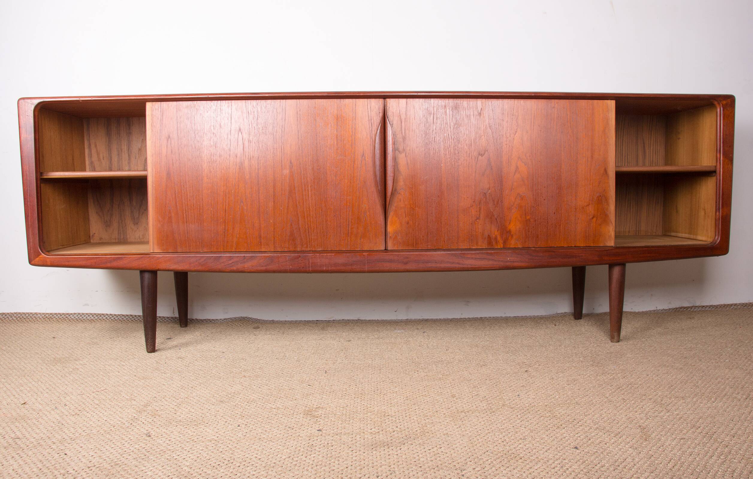 Enfilade Danoise en Teck par Henry Walter Klein pour Bramin 1960.