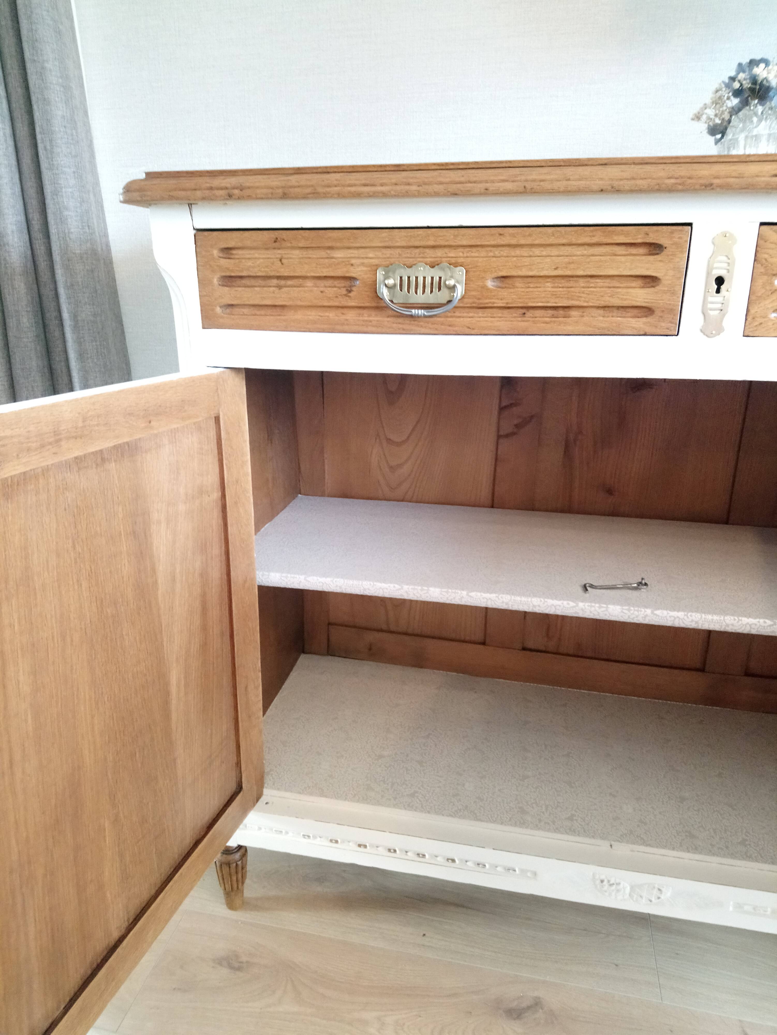 Buffet en chêne relooké