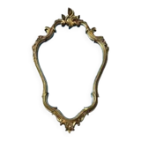 Louis XV style mirror in vintage gold composite 70'S 42x68cm