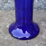 Pair of Holmegaard cobalt blue vases – Scandinavian design – Michael Bang