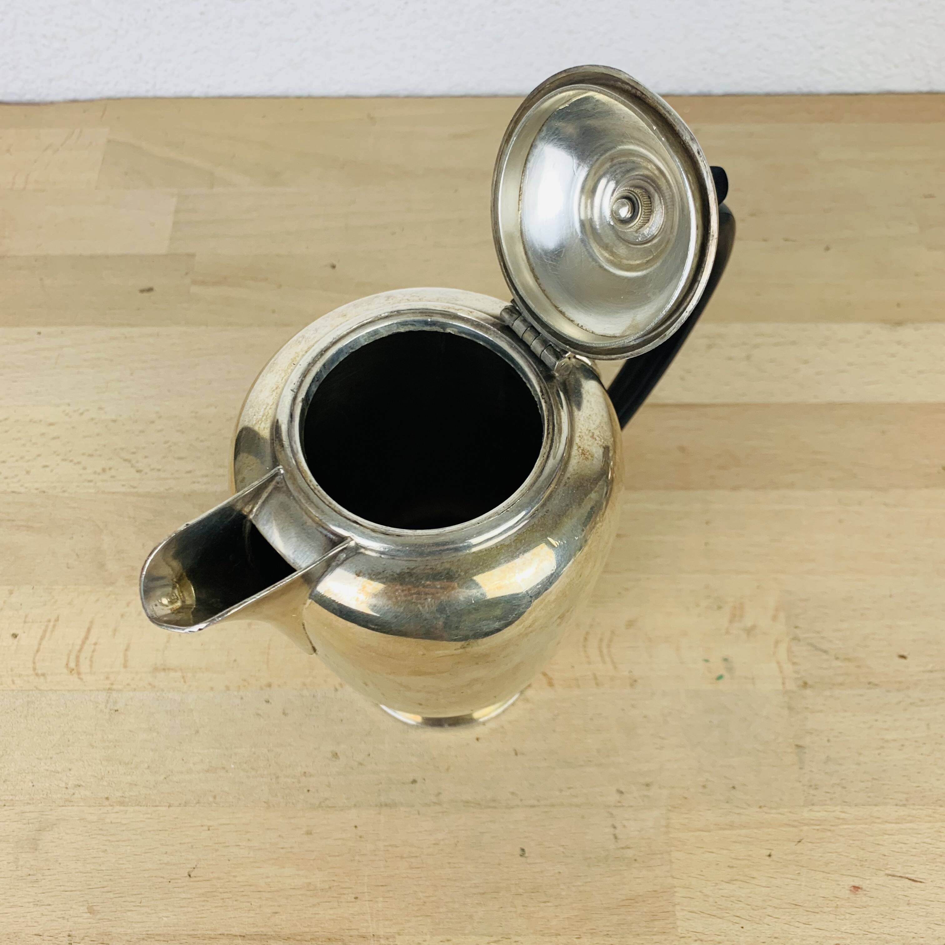 English tea/coffee set by James Dixon & Sons in silver plated metal