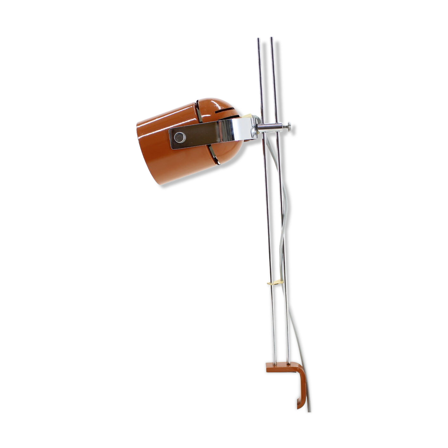 1970s Stanislav Indra Brown Table Lamp, Czechoslovakia