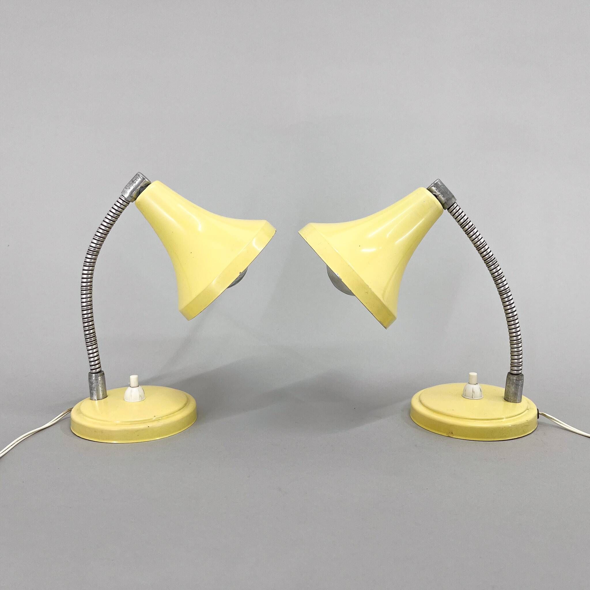 Paire de lampes de table italiennes du milieu du siècle