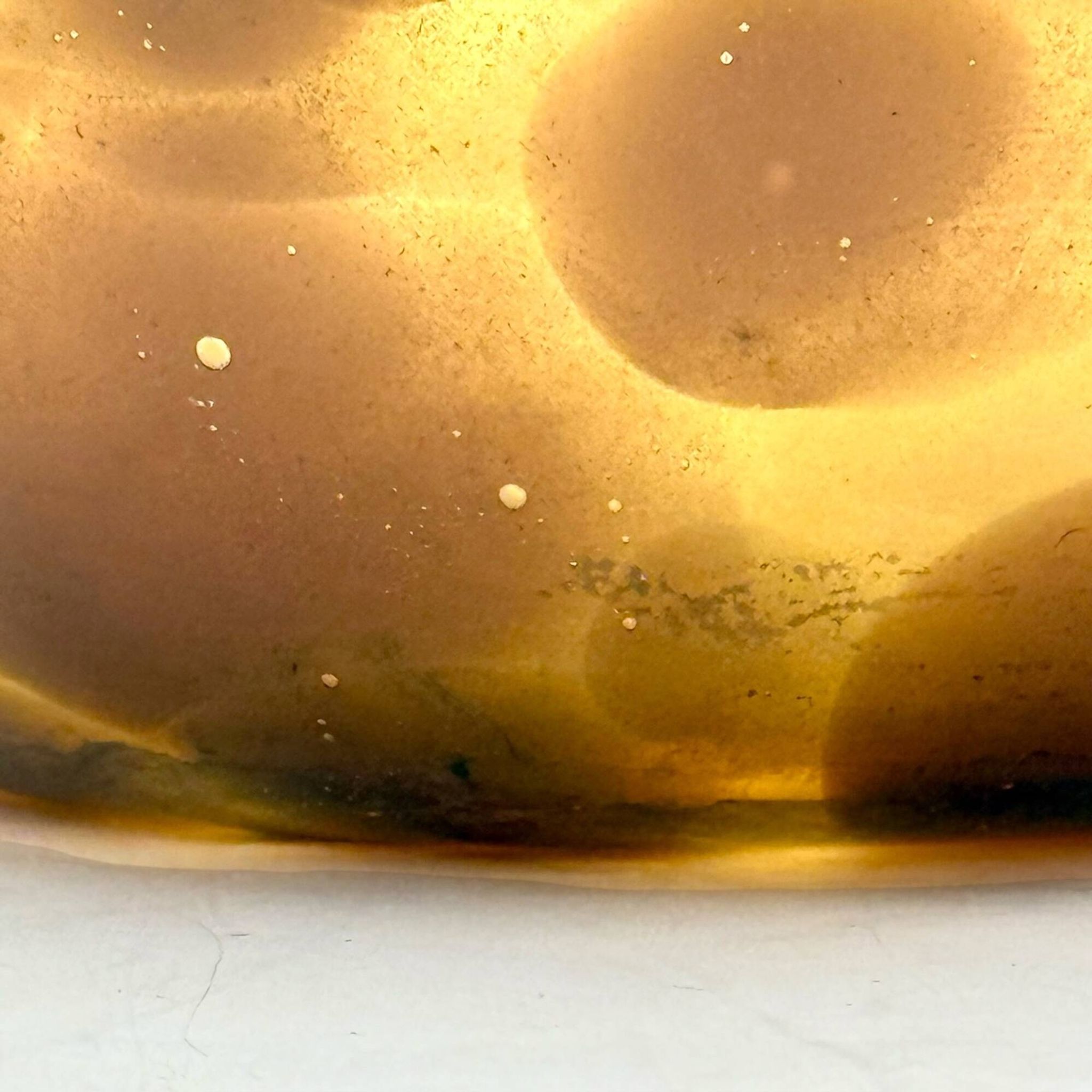 Empoli Blown Glass Vase with Amber and Brown Hues, 1960s