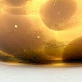 Empoli Blown Glass Vase with Amber and Brown Hues, 1960s