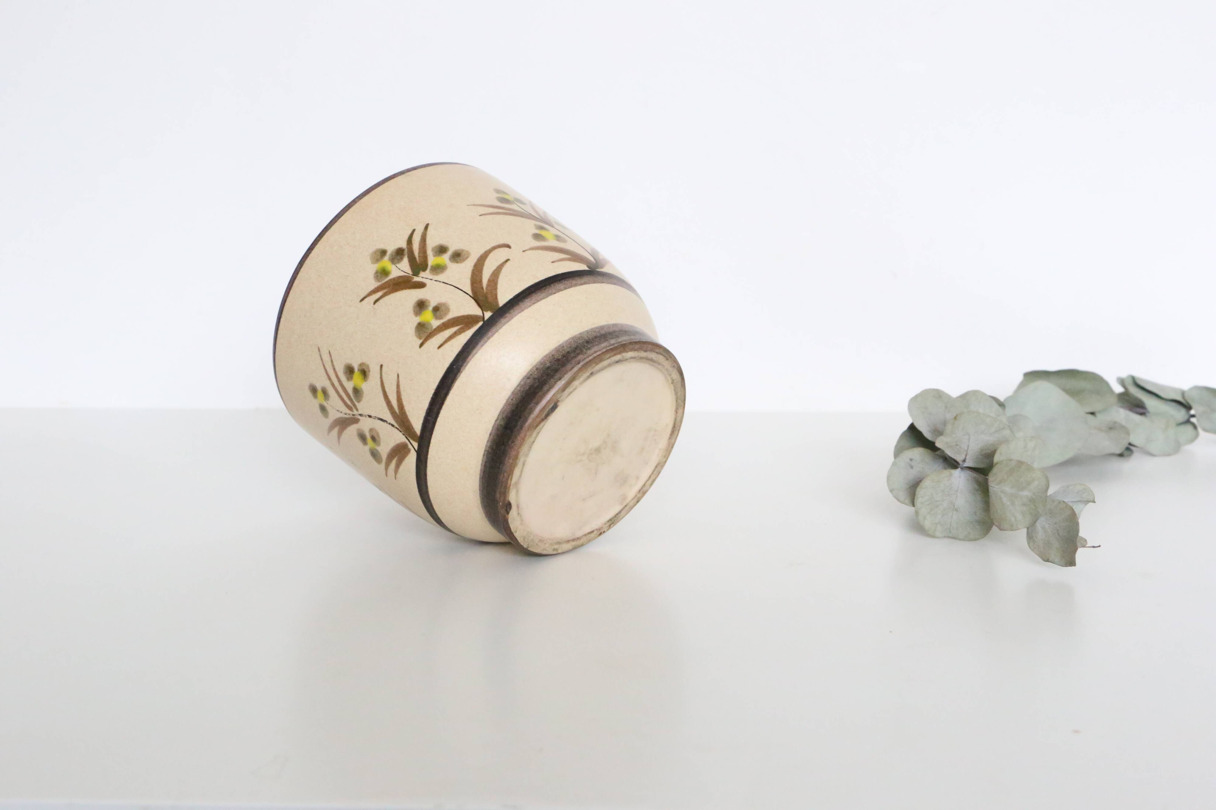 Antique ceramic pot cover, vintage