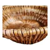 Corbeille en osier et rotin