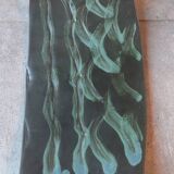 Large shallow dish (signed) in French studio stoneware from the 1960s-70s.