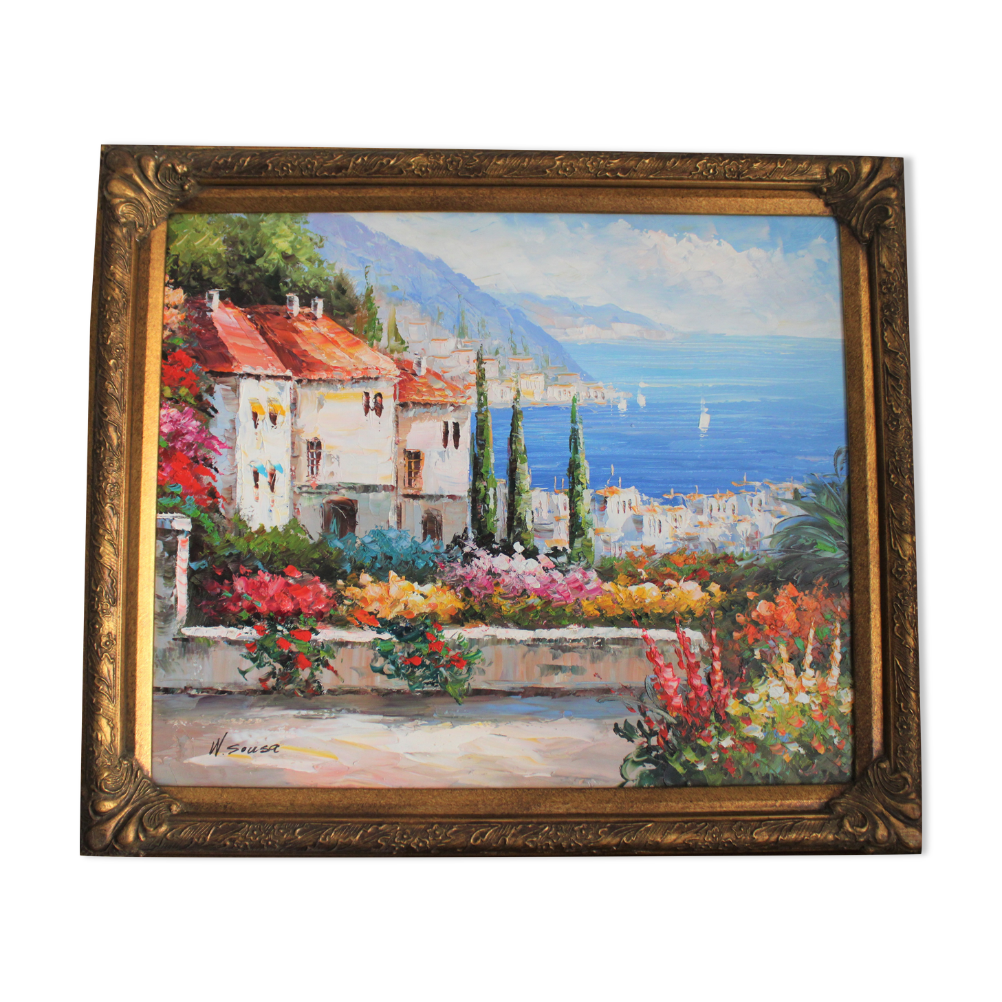 Tableau "Bord de mer en Provence"