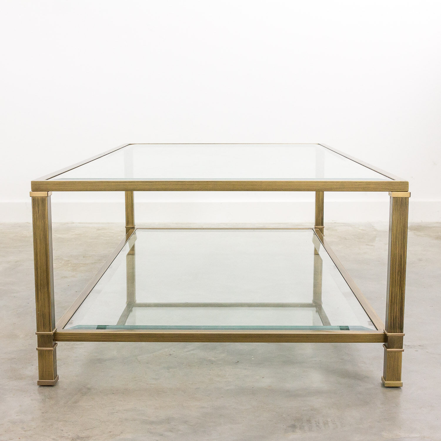 Mid-century brass coffee table