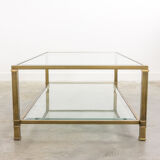 Mid-century brass coffee table