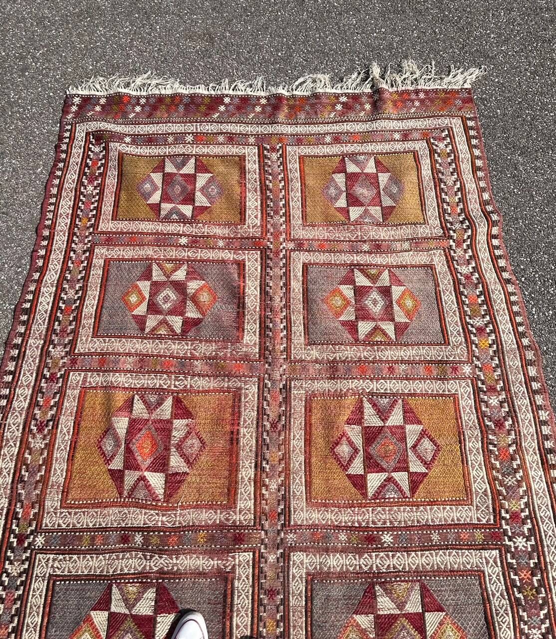 large vintage kilim rug