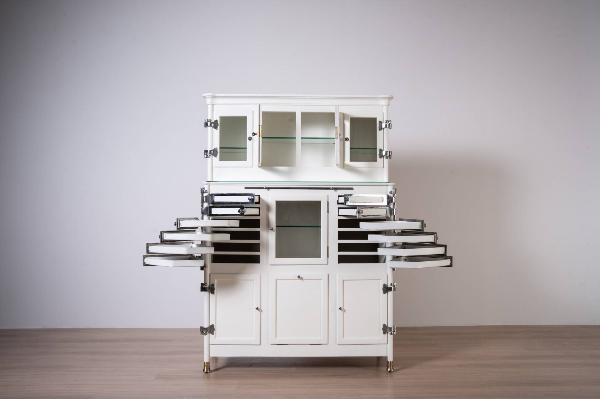 German Dental Instrument Cabinet by Arnold Biber, Pforzheim, Circa 1920