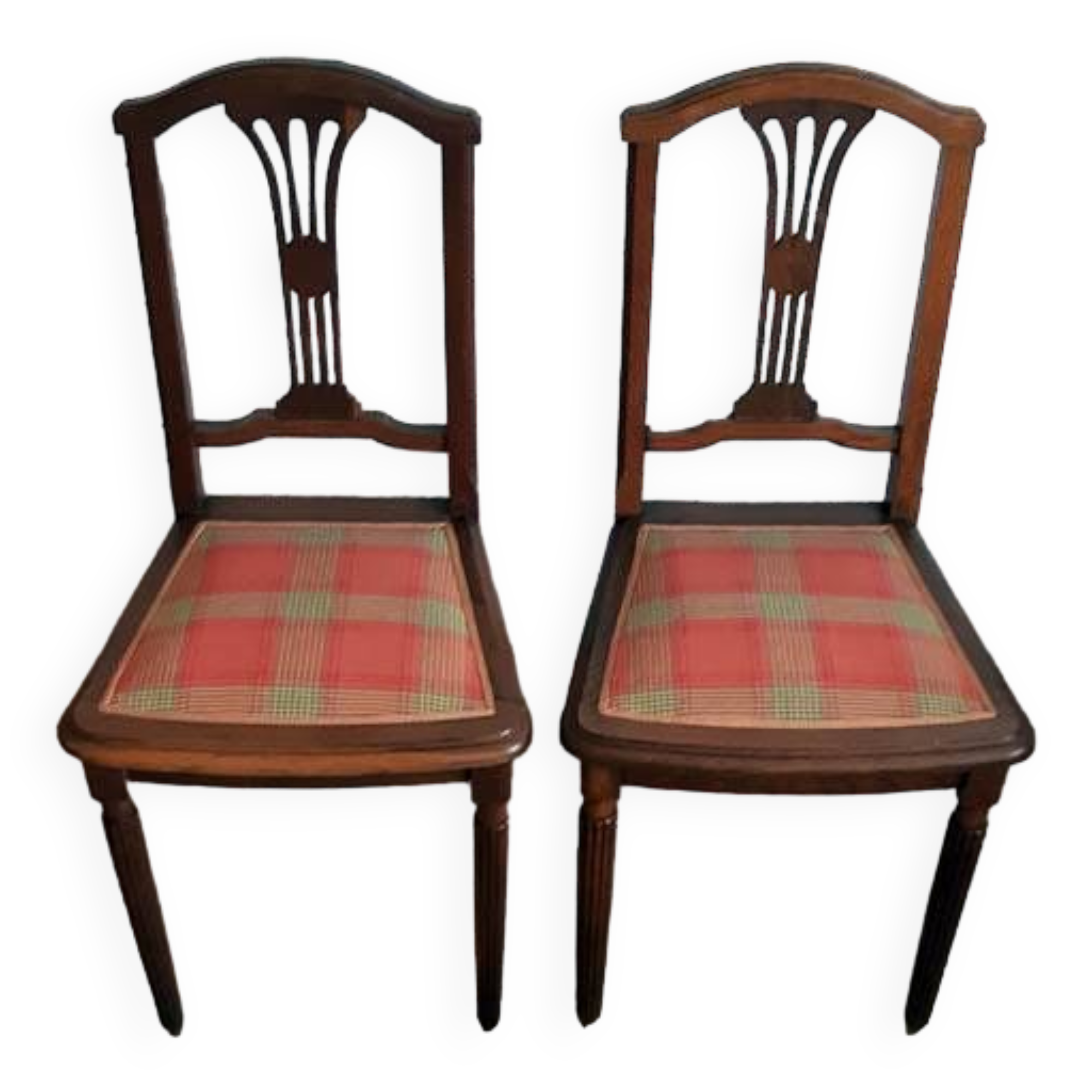Lot de 2 chaises art déco vintage.