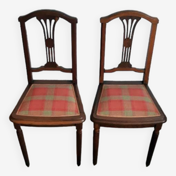 Lot de 2 chaises art déco vintage.