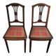 Lot de 2 chaises art déco vintage.