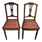 Set of 2 vintage art deco chairs.