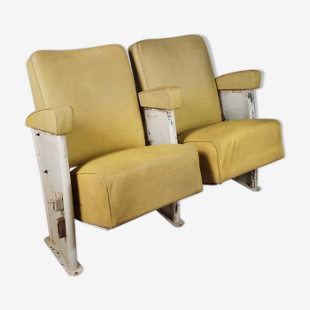 Two-seater cinema armchair from the 70s