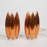 Pair of 2 Danish vintage wall lamps Kastor by Jo Hammerborg, Fog og Morup