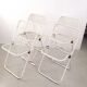 Four Talin Spa metal mesh chairs from the 1980s.