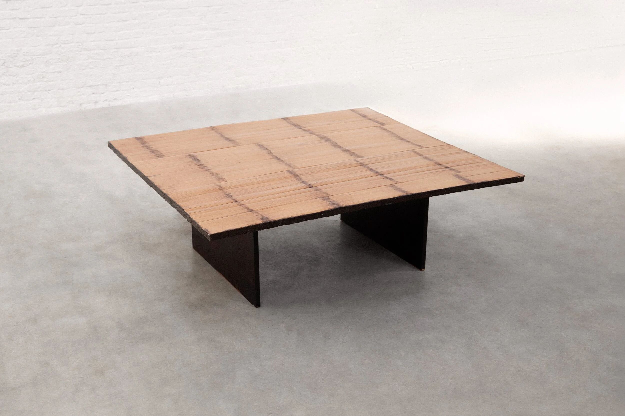 Bamboo coffee table by Axel Vervoordt, Belgium, 1980s
