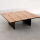 Bamboo coffee table by Axel Vervoordt, Belgium, 1980s