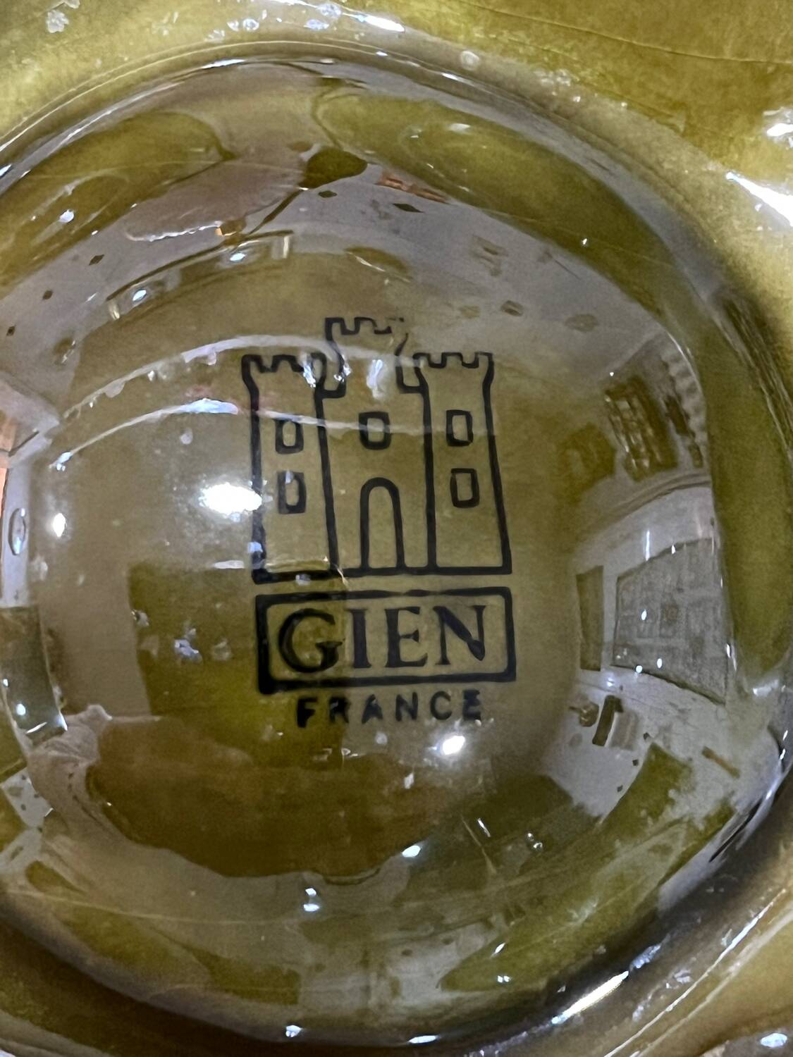 8 assiettes à huîtres Gien