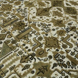 Hand-Knotted Anatolian One of a Kind 1970s 280 cm x 365 cm Beige Wool Carpet