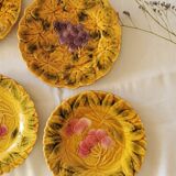 Set of 5 dessert plates in slip