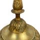 Louis XVI period candlestick in chiseled gilt bronze