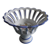 Vintage earthenware cup roullet renoleau charente antique faience cup