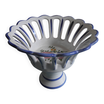Ancienne coupe faïence roullet renoleau charente vintage earthenware cup