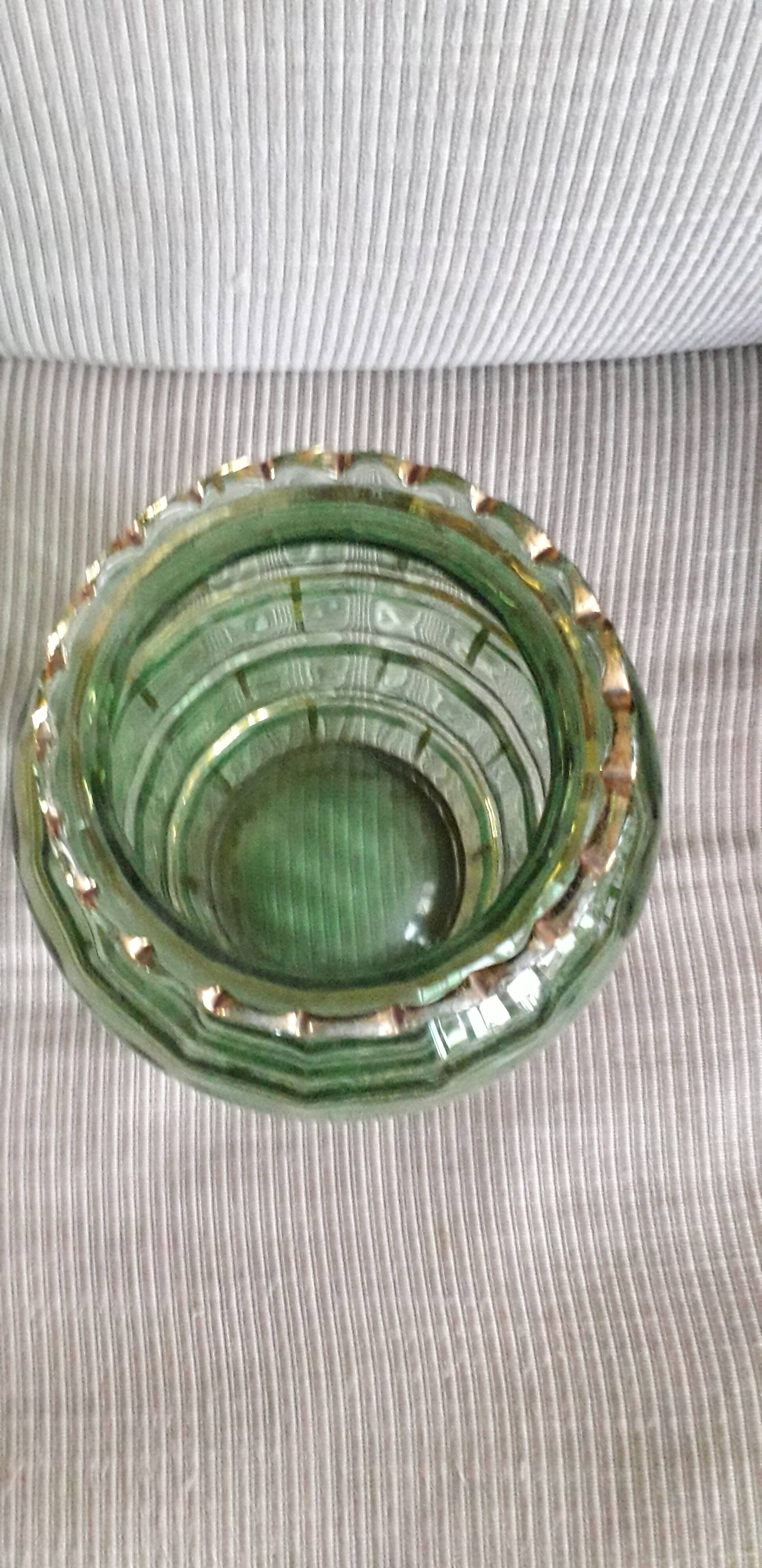Large vintage glass vase
