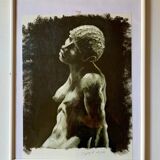 Nu huile sur papier