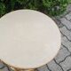 Round rattan coffee table 1970
