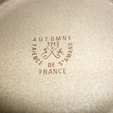 2 St Amand hollow plates, Autumn model
