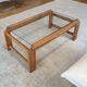 TRAVERSE - Coffee table in glass and wood