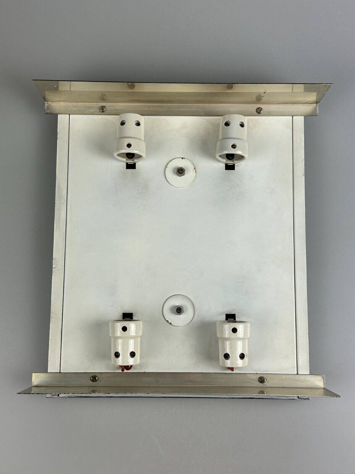 60s 70s ice glass flush mount ceiling lamp by Kaiser Leuchten Germany