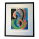 Sonia Delaunay with myself, 1970 etching