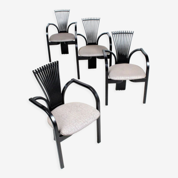 Lot de 4 chaises de Torstein Nilsen pour Westnofa, modele "chaise totem"