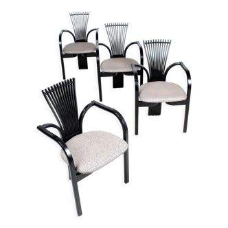 Lot de 4 chaises de Torstein Nilsen pour Westnofa, modele "chaise totem"