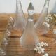 Set of 3 glass vodka glasses