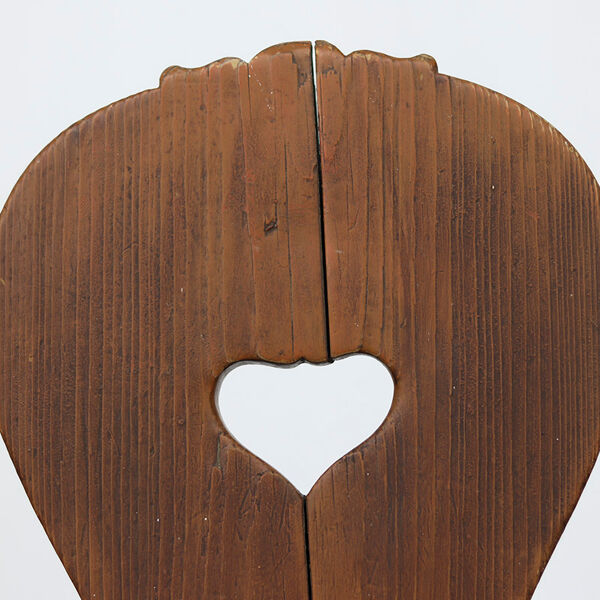 Chaise de montagne primitive Wabi Sabi antique du 19ème siècle