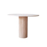 Travertine high table - 100 cm