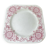 Square plate, ironstone, Medici collection, Longchamps