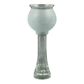 Vase en verre minimaliste scandinave de l'ère spatiale de Bergdala, Suède, années 1970